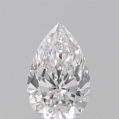 0.5 carat F-VVS2 Natūralus Pear Deimantas (1)