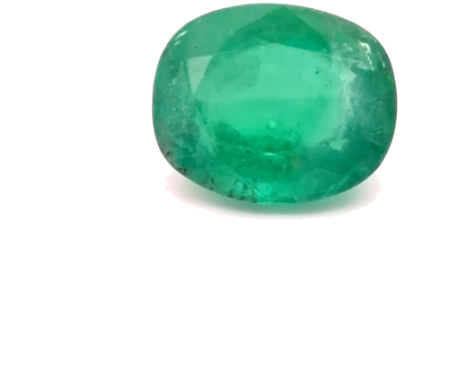 6.44 carat GREEN Cushion Smaragdas (1)