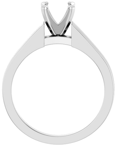 Sužadėtuvių Žiedas „Solitaire“ 585 Baltojo Aukso Round 6.5mm (2)