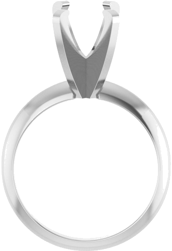 Sužadėtuvių Žiedas „Solitaire“ 585 Baltojo Aukso Oval 10mm x 8mm (2)