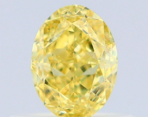 0.52 carat Fancy Intense Yellow-VS1 Natūralus Oval Deimantas (1)
