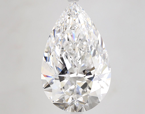 6.05 carat D-FL Natūralus Pear Deimantas (1)