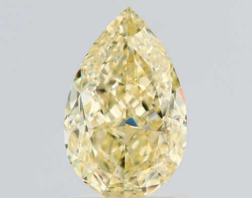 1.32 carat Fancy Yellow-VS2 Natūralus Pear Deimantas (1)