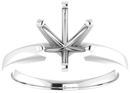 Sužadėtuvių Žiedas „Solitaire“ 585 Baltojo Aukso Oval 9mm x 7mm (3)