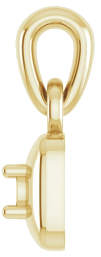 Pakabukas „Solitaire“ 14k yellow gold Round 2.5mm (3)