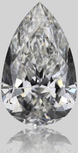 1.01 carat G-SI2 Natūralus Pear Deimantas (1)
