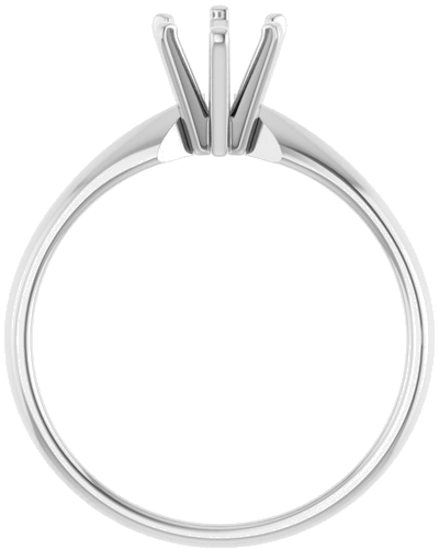 14K White 8.5 x 5 mm Pear Solitaire Engagement Ring Mounting (2)