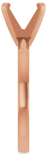 14K Rose 7.8-8.6 mm Round Solitaire Engagement Ring Mounting (4)