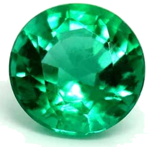 0.44 carat GREEN Round Smaragdas (1)