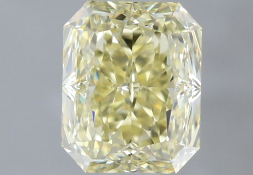 0.75 carat Faint Yellow-VVS2 Natūralus Radiant Deimantas (1)