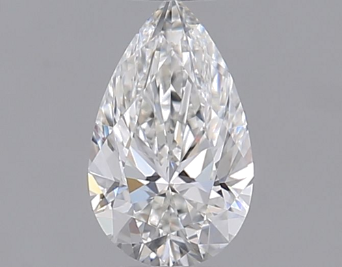 0.39 carat F-VVS2 Natūralus Pear Deimantas (1)