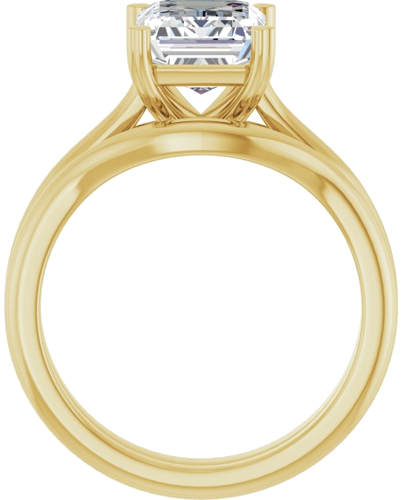 Sužadėtuvių Žiedas „Hearts on Top™“ 14k yellow gold Emerald 9mm x 7mm (7)
