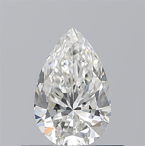 0.5 carat F-VVS2 Natūralus Pear Deimantas (1)