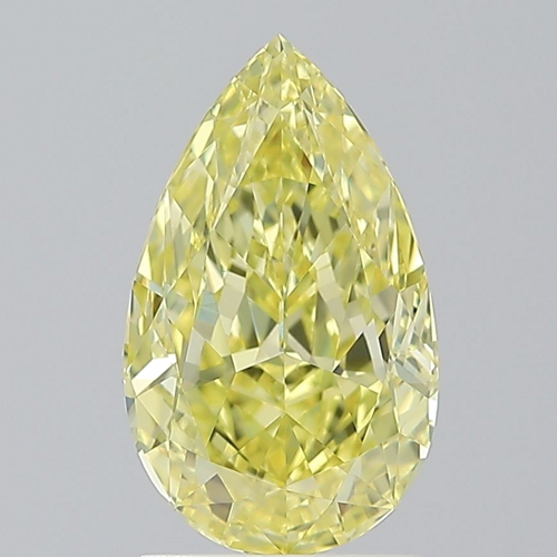 2.01 carat Fancy Intense Yellow-VVS1 Natūralus Pear Deimantas (1)