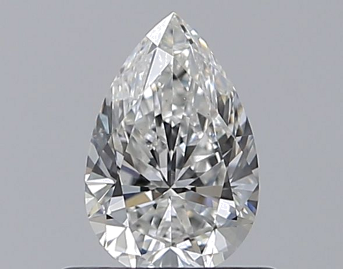0.5 carat F-VS2 Natūralus Pear Deimantas (1)