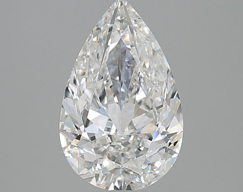 2.7 carat F-VS2 Natūralus Pear Deimantas (1)