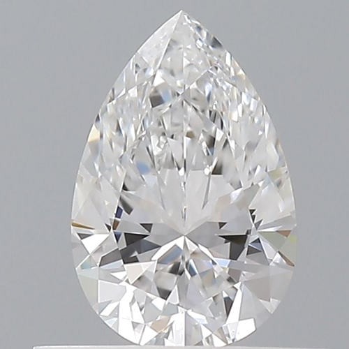 0.5 carat D-VVS2 Natūralus Pear Deimantas (1)