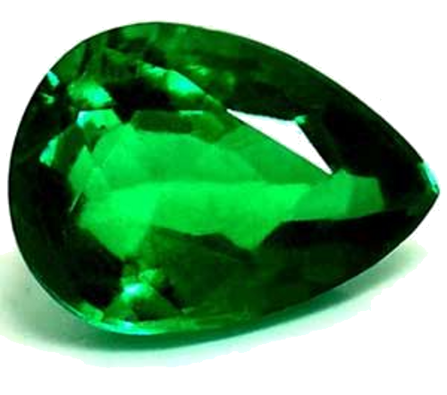 0.56 carat GREEN Pear Smaragdas (1)