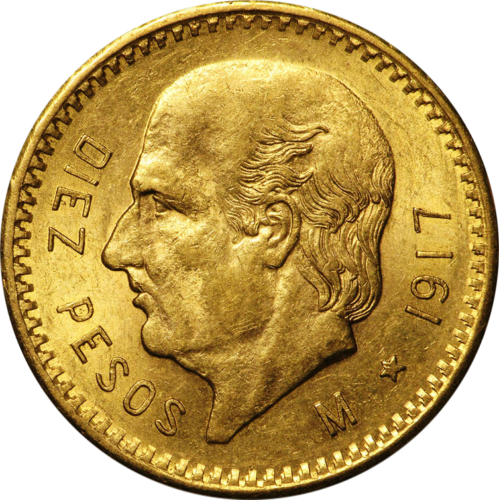 10 pesos Miguel Hidalgo 1905-1959 Mexico gold coin (1)