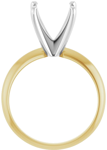 Sužadėtuvių Žiedas „Lightweight Solitaire“ 14k yellow/white gold Round 10.2mm x 10.6mm (2)