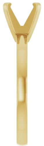 Sužadėtuvių Žiedas „Solitaire“ 14k yellow gold Round 7mm (4)