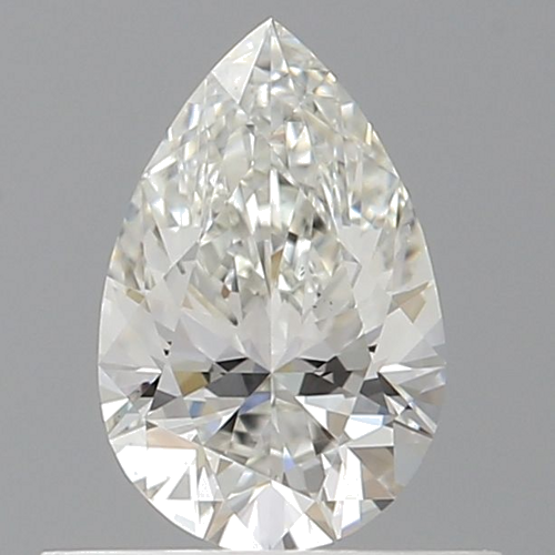 0.5 carat H-SI1 Natūralus Pear Deimantas (1)