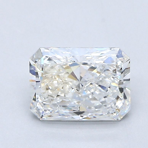 1.3 carat F-SI2 Natūralus Radiant Deimantas (1)