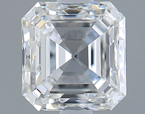 1.0 carat F-VS2 Natūralus Asscher Deimantas (1)