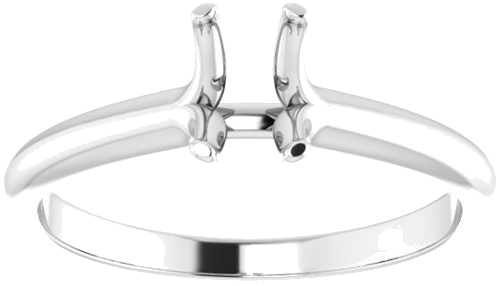 Sužadėtuvių Žiedas „Solitaire“ 585 Baltojo Aukso Emerald 6mm x 4mm (3)