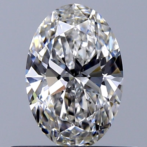 0.51 carat G-VVS2 Natūralus Oval Deimantas (1)