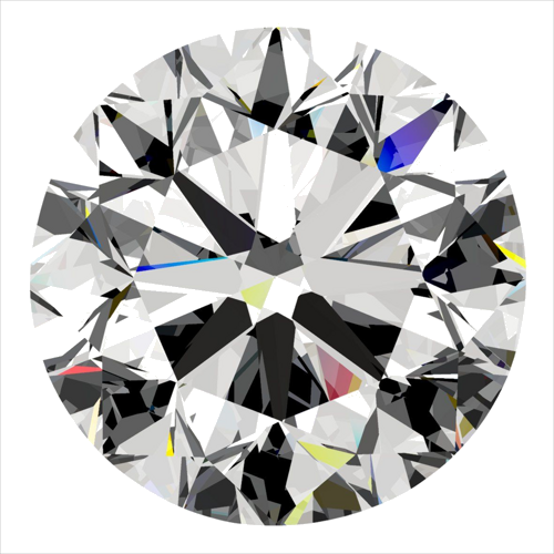 0.5 carat D-VVS2 Very Good cut Natūralus Round Deimantas (1)