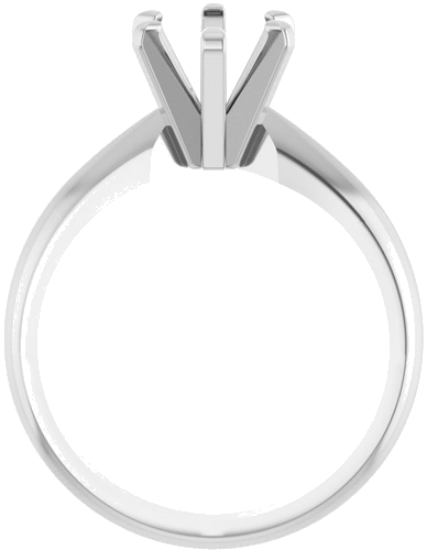 Sužadėtuvių Žiedas „Solitaire“ 14k white gold Oval 8mm x 6mm (2)