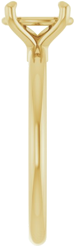 Sužadėtuvių Žiedas 585 Geltonojo Aukso Oval 8mm x 6mm (4)