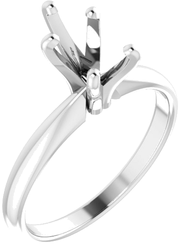 Sužadėtuvių Žiedas „Solitaire“ 585 Baltojo Aukso Pear Shape 8.5mm x 5.5mm (1)