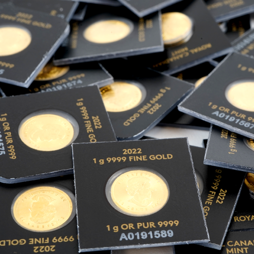 25 x 1 g Maplegram 2025 Canada Gold Maple Leaf Coins (5)