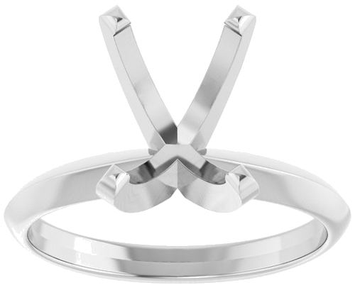 Sužadėtuvių Žiedas „Lightweight Solitaire“ 14k white gold Elongated Cushion 10mm x 8mm (3)