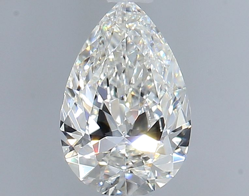 0.5 carat G-VVS2 Natūralus Pear Deimantas (1)