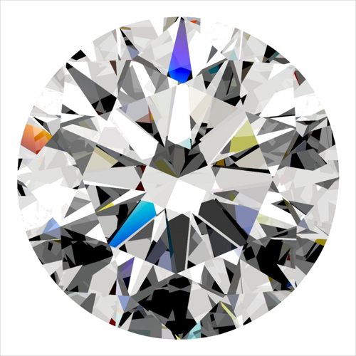 0.31 carat F-VVS2 Excellent cut Natūralus Round Deimantas (1)