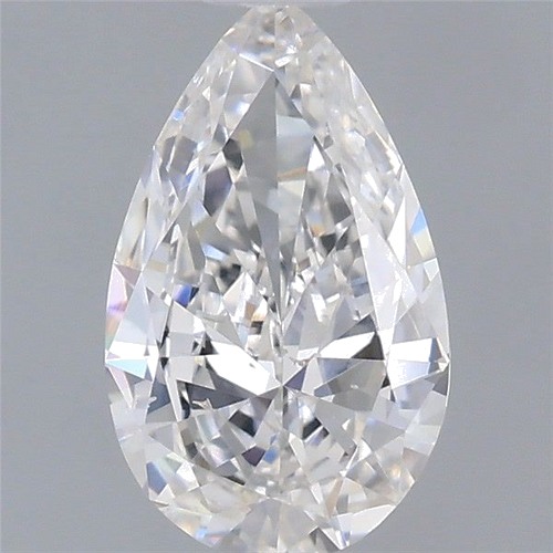 0.5 carat F-SI2 Natūralus Pear Deimantas (1)