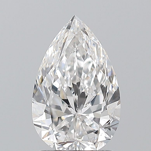 1.5 carat E-SI1 Natūralus Pear Deimantas (1)