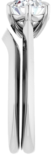 Sužadėtuvių Žiedas „Claw-Prong Solitaire“ 925 Sidabro Oval 9mm x 7mm (9)