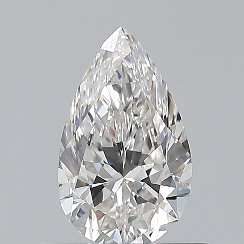 0.6 carat G-VVS2 Natūralus Pear Deimantas (1)