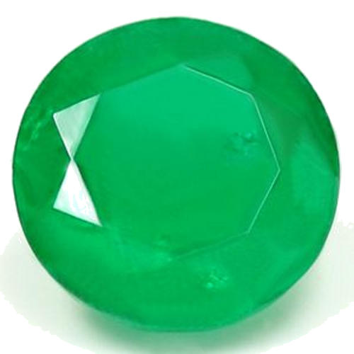 0.47 carat GREEN Round Smaragdas (1)