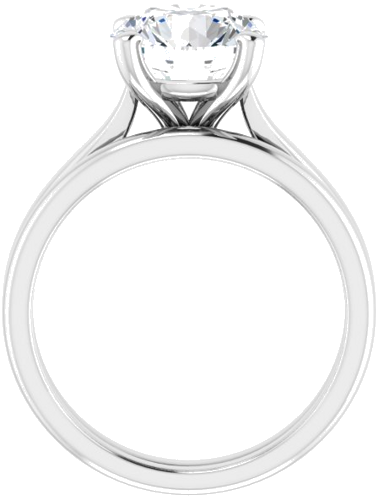 14K White 8.8 mm Round Engagement Ring Mounting (7)