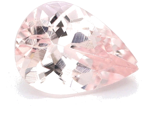 0.63 carat PINK Pear Morganite (1)