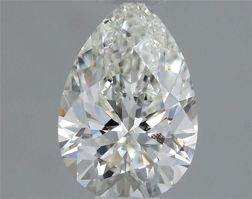 0.53 carat I-VVS2 Natūralus Pear Deimantas (1)