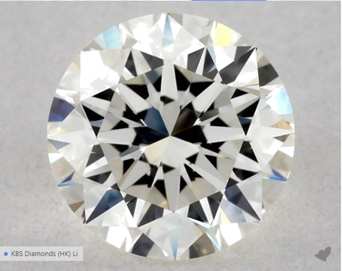 0.5 carat K-VVS2 Excellent cut Natūralus Round Deimantas (1)