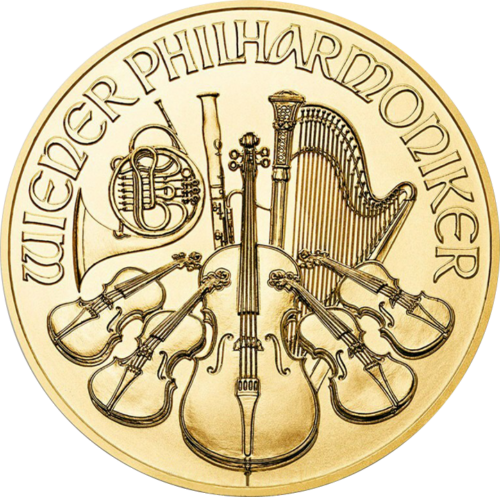 1/4 oz Венская Филармония Австрия золотая монета (разные годы выпуска) (1)