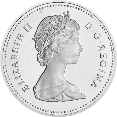 1 doleris 1988 Kanada Elžbieta II sidabrinė moneta (2)