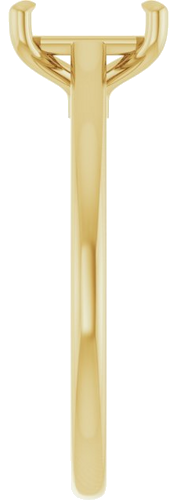 Sužadėtuvių Žiedas „Claw-Pong“ 14k yellow gold Emerald 7mm x 5mm (4)